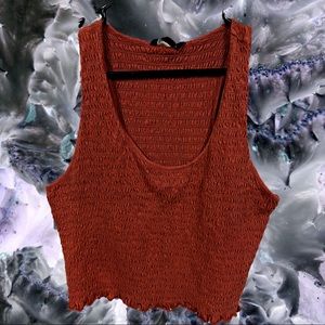 American Eagle Ruffle Tank Top